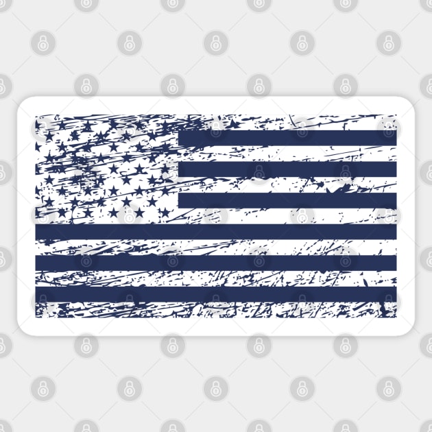 The Flag of the USA with Rusty Effect I Sticker by lemonpepper